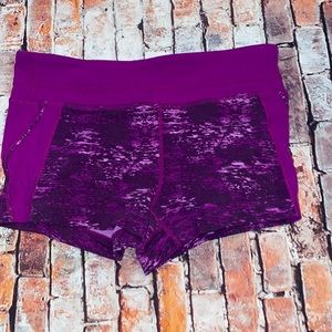 Athlete Women Active Purple Mini Shorts size Small workout shorts